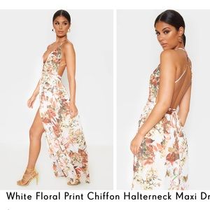 Floral sexy maxi dress